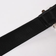画像をギャラリービューアに読み込む, CHROME HEARTS クロムハーツ BLT ROLLER 3PC 1.5inch ローラーベルト 1.5インチ サイズ34 ブラック レザー シルバー925 美品 中古 4a005598