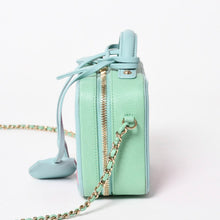 画像をギャラリービューアに読み込む, 新品同様 CHANEL シャネル CCフィリグリー バニティバッグ 26番台 ココマーク キャビアスキン ピンク ミントグリーン ピンク 中古 4a005678