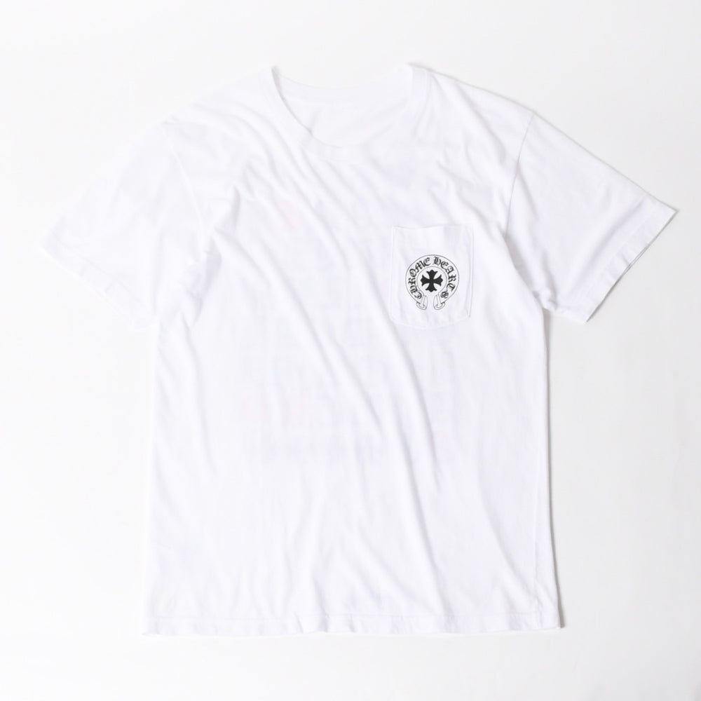 CHROME HEARTS Vertical Logo Short Sleeve T-shirt Size L Tokyo Limited Old English Made in Hollywood Good Condition Used 4a005689