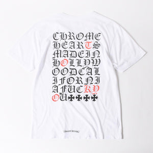 CHROME HEARTS クロムハーツ ヴァーティカルロゴ 半袖Tシャツ サイズL 東京限定 オールドイングリッシュ メイドインハリウッド 美品 中古 4a005689