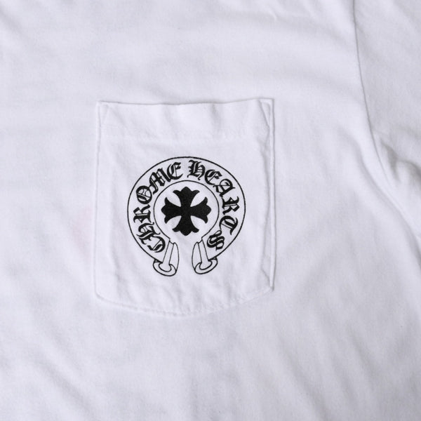 CHROME HEARTS クロムハーツ ヴァーティカルロゴ 半袖Tシャツ サイズL 東京限定 オールドイングリッシュ メイドインハリウッド 美品 中古 4a005689