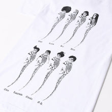 画像をギャラリービューアに読み込む, 新品同様 CHROME HEARTS クロムハーツ × FOTI フォティ JARVIS ジャービス 半袖Tシャツ サイズS マルチプリント ホワイト ブラック 中古 4a005692