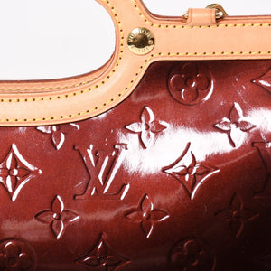 極美品 LOUIS VUITTON ルイヴィトン ロクスバリー ドライブ ショルダーバッグ M91995 アマラント モノグラムヴェルニ SR2047 エナメル ゴールド金具 中古 4a005808