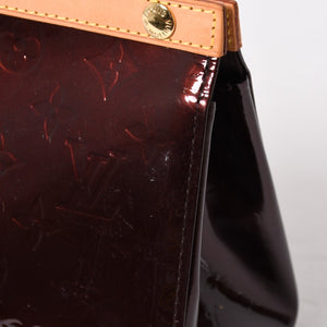 極美品 LOUIS VUITTON ルイヴィトン ロクスバリー ドライブ ショルダーバッグ M91995 アマラント モノグラムヴェルニ SR2047 エナメル ゴールド金具 中古 4a005808