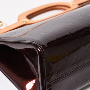 極美品 LOUIS VUITTON ルイヴィトン ロクスバリー ドライブ ショルダーバッグ M91995 アマラント モノグラムヴェルニ SR2047 エナメル ゴールド金具 中古 4a005808