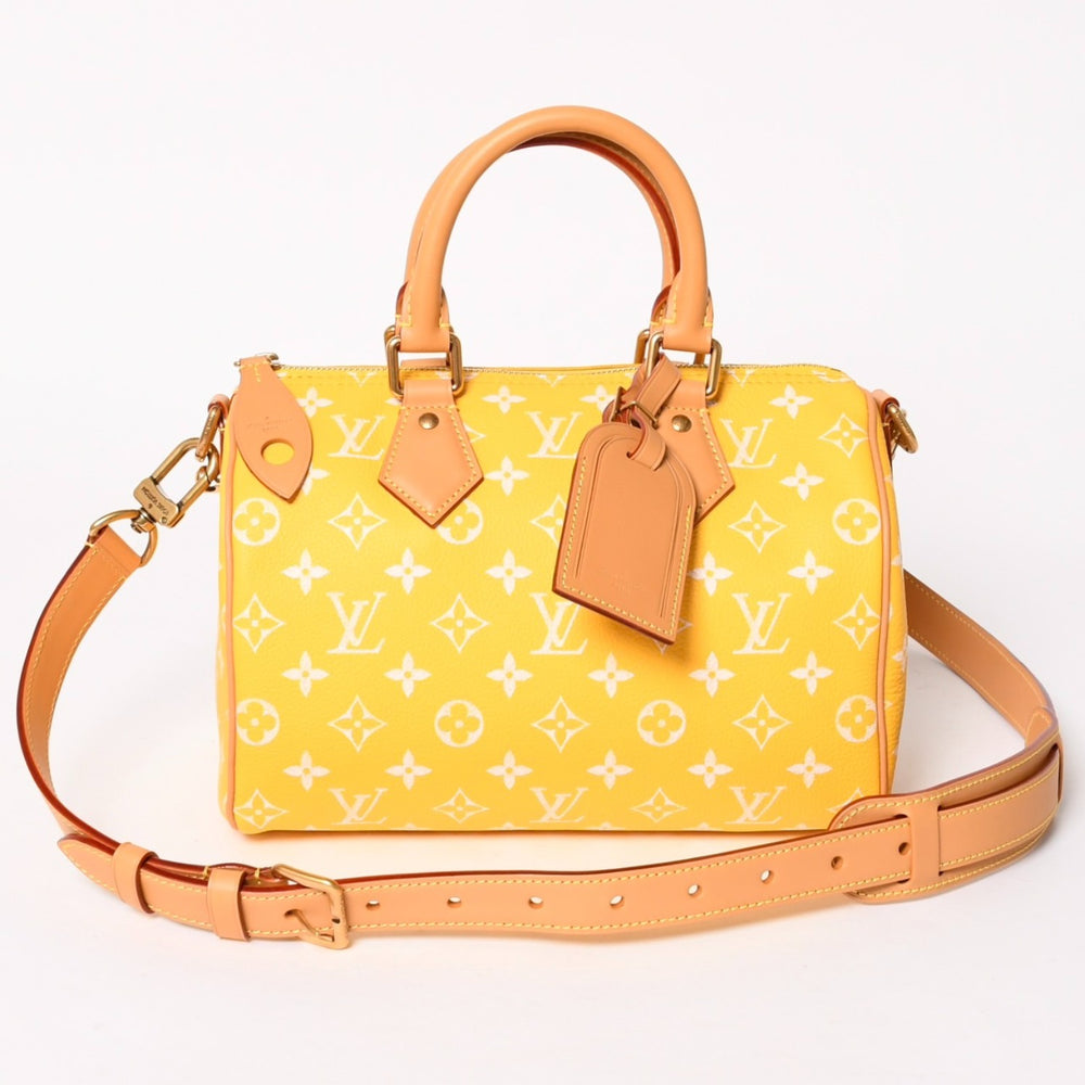 極美品 LOUIS VUITTON ルイヴィトン スピーディ P9 バンドリエール 25 ハンドバッグ M11562 イエロー 中古 4a005866