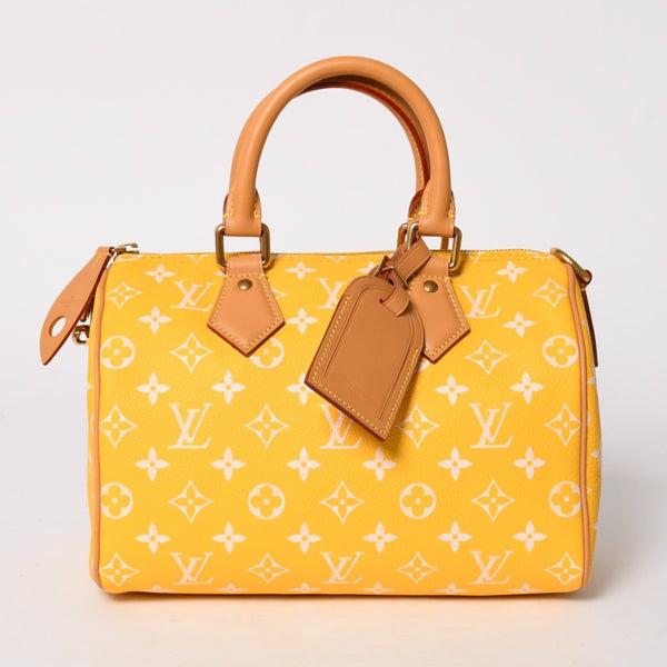 極美品 LOUIS VUITTON ルイヴィトン スピーディ P9 バンドリエール 25 ハンドバッグ M11562 イエロー 中古 4a005866