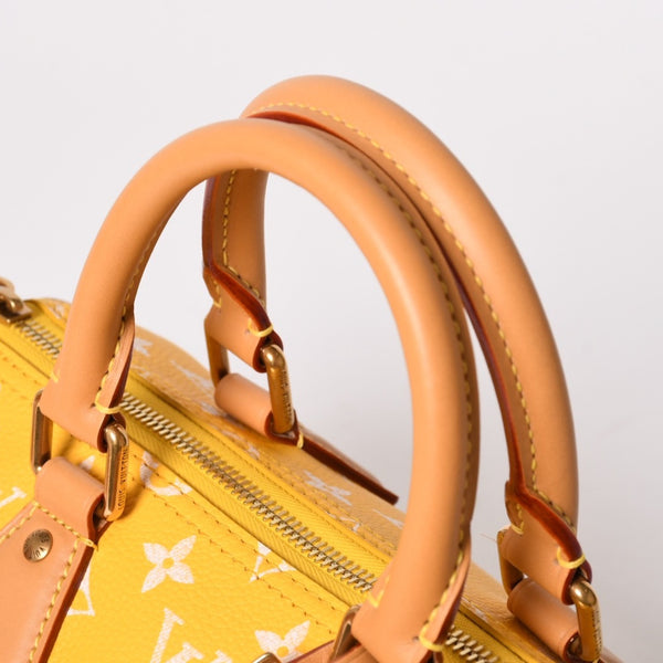 極美品 LOUIS VUITTON ルイヴィトン スピーディ P9 バンドリエール 25 ハンドバッグ M11562 イエロー 中古 4a005866