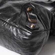 将图片加载到图库查看器，BALENCIAGA バレンシアガ ザ ファースト ハンドバッグ ショルダーバッグ 103208 ラムスキン ダークグレー メタルブラック金具 2way 美品 中古 4a005480