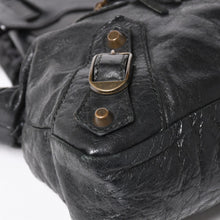 将图片加载到图库查看器，BALENCIAGA バレンシアガ ザ ファースト ハンドバッグ ショルダーバッグ 103208 ラムスキン ダークグレー メタルブラック金具 2way 美品 中古 4a005480