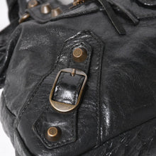 将图片加载到图库查看器，BALENCIAGA バレンシアガ ザ ファースト ハンドバッグ ショルダーバッグ 103208 ラムスキン ダークグレー メタルブラック金具 2way 美品 中古 4a005480