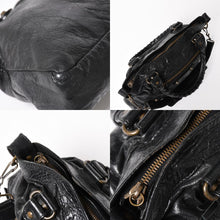 将图片加载到图库查看器，BALENCIAGA バレンシアガ ザ ファースト ハンドバッグ ショルダーバッグ 103208 ラムスキン ダークグレー メタルブラック金具 2way 美品 中古 4a005480