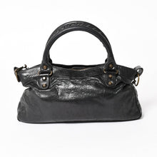 将图片加载到图库查看器，BALENCIAGA バレンシアガ ザ ファースト ハンドバッグ ショルダーバッグ 103208 ラムスキン ダークグレー メタルブラック金具 2way 美品 中古 4a005480