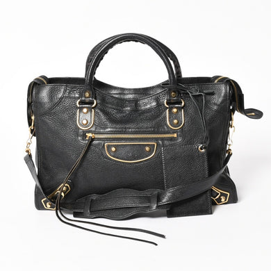 BALENCIAGA バレンシアガ バッグ ブラック ゴールド金具 ヴィンテージ BALENCIAGA – Casanova Vintage