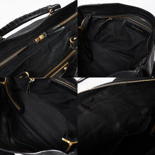 Load image into Gallery viewer, 極美品 BALENCIAGA バレンシアガ クラシック メタリック エッジ シティ 2WAY ショルダーバッグ 390154 ブラック ゴールド金具 中古 4a005479