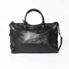 将图片加载到图库查看器，極美品 BALENCIAGA バレンシアガ Riva City リヴァ シティ 2WAY ハンドバッグ ショルダーバッグ ブラック レザー 266433 中古 4a005486