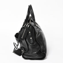 将图片加载到图库查看器，極美品 BALENCIAGA バレンシアガ Riva City リヴァ シティ 2WAY ハンドバッグ ショルダーバッグ ブラック レザー 266433 中古 4a005486
