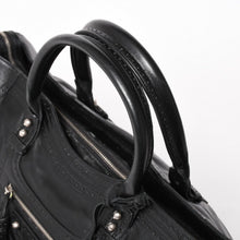 将图片加载到图库查看器，極美品 BALENCIAGA バレンシアガ Riva City リヴァ シティ 2WAY ハンドバッグ ショルダーバッグ ブラック レザー 266433 中古 4a005486
