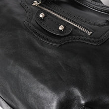 将图片加载到图库查看器，極美品 BALENCIAGA バレンシアガ Riva City リヴァ シティ 2WAY ハンドバッグ ショルダーバッグ ブラック レザー 266433 中古 4a005486