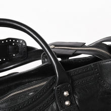 将图片加载到图库查看器，極美品 BALENCIAGA バレンシアガ Riva City リヴァ シティ 2WAY ハンドバッグ ショルダーバッグ ブラック レザー 266433 中古 4a005486