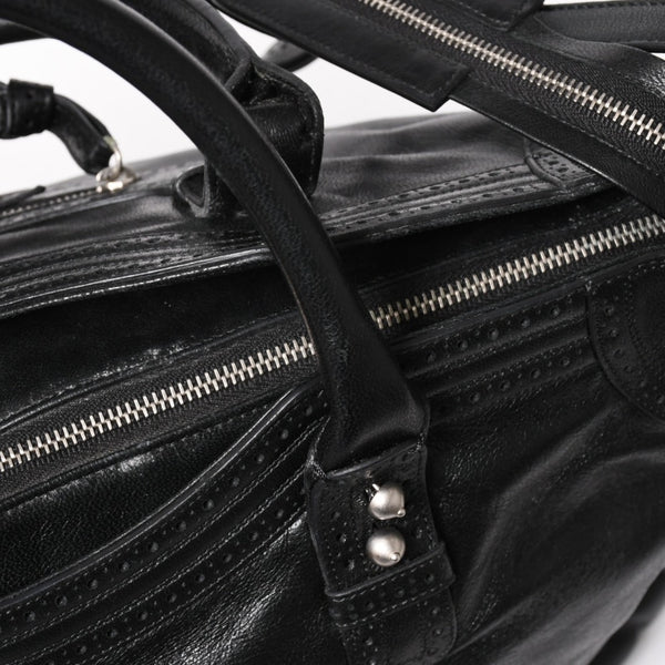 極美品 BALENCIAGA バレンシアガ Riva City リヴァ シティ 2WAY ハンドバッグ ショルダーバッグ ブラック レザー 266433 中古 4a005486