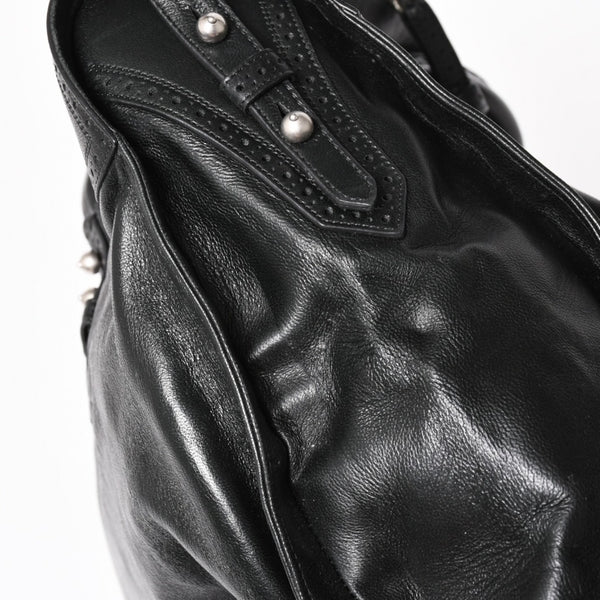 極美品 BALENCIAGA バレンシアガ Riva City リヴァ シティ 2WAY ハンドバッグ ショルダーバッグ ブラック レザー 266433 中古 4a005486
