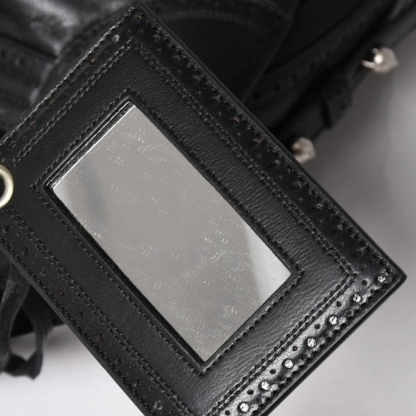 極美品 BALENCIAGA バレンシアガ Riva City リヴァ シティ 2WAY ハンドバッグ ショルダーバッグ ブラック レザー 266433 中古 4a005486