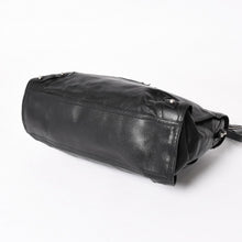 将图片加载到图库查看器，極美品 BALENCIAGA バレンシアガ Riva City リヴァ シティ 2WAY ハンドバッグ ショルダーバッグ ブラック レザー 266433 中古 4a005486