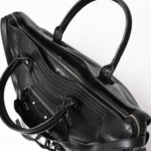 将图片加载到图库查看器，極美品 BALENCIAGA バレンシアガ Riva City リヴァ シティ 2WAY ハンドバッグ ショルダーバッグ ブラック レザー 266433 中古 4a005486