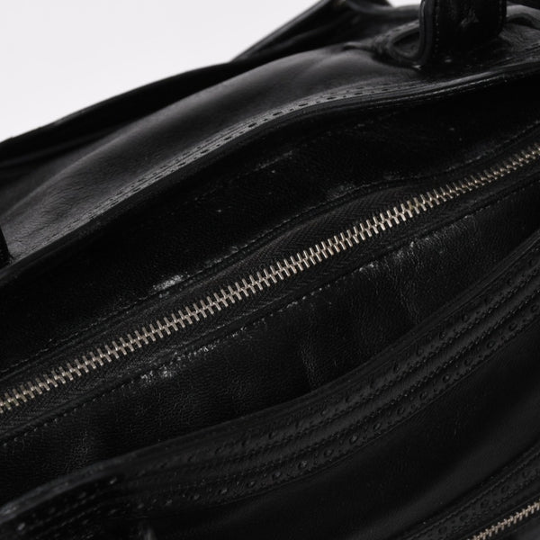 極美品 BALENCIAGA バレンシアガ Riva City リヴァ シティ 2WAY ハンドバッグ ショルダーバッグ ブラック レザー 266433 中古 4a005486