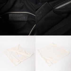 極美品 BALENCIAGA バレンシアガ Riva City リヴァ シティ 2WAY ハンドバッグ ショルダーバッグ ブラック レザー 266433 中古 4a005486