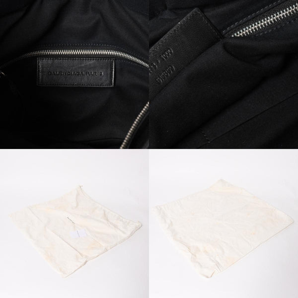 極美品 BALENCIAGA バレンシアガ Riva City リヴァ シティ 2WAY ハンドバッグ ショルダーバッグ ブラック レザー 266433 中古 4a005486