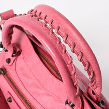 将图片加载到图库查看器，極美品 BALENCIAGA バレンシアガ ザ・ファースト 2WAY ハンドバッグ ショルダーバッグ レザー 103208 ピンク ブロンズ金具 中古 4a005481