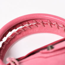 将图片加载到图库查看器，極美品 BALENCIAGA バレンシアガ ザ・ファースト 2WAY ハンドバッグ ショルダーバッグ レザー 103208 ピンク ブロンズ金具 中古 4a005481