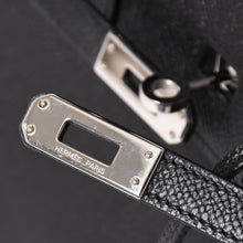 将图片加载到图库查看器，HERMES エルメス バーキン25 ハンドバッグ □L刻印 ヴォーエプソン ブラック シルバー金具 美品 中古 4a005625