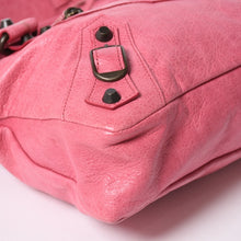 将图片加载到图库查看器，極美品 BALENCIAGA バレンシアガ ザ・ファースト 2WAY ハンドバッグ ショルダーバッグ レザー 103208 ピンク ブロンズ金具 中古 4a005481