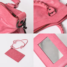 将图片加载到图库查看器，極美品 BALENCIAGA バレンシアガ ザ・ファースト 2WAY ハンドバッグ ショルダーバッグ レザー 103208 ピンク ブロンズ金具 中古 4a005481