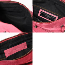 将图片加载到图库查看器，極美品 BALENCIAGA バレンシアガ ザ・ファースト 2WAY ハンドバッグ ショルダーバッグ レザー 103208 ピンク ブロンズ金具 中古 4a005481