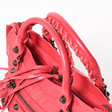Load image into Gallery viewer, BALENCIAGA バレンシアガ クラシックミニシティ 2WAY ハンドバッグ ショルダーバッグ レザー レッド ピンク 300295 美品 中古 4a005478