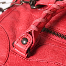Load image into Gallery viewer, BALENCIAGA バレンシアガ クラシックミニシティ 2WAY ハンドバッグ ショルダーバッグ レザー レッド ピンク 300295 美品 中古 4a005478