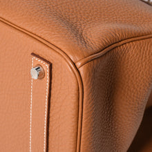 将图片加载到图库查看器，新品同様品 HERMES エルメス バーキン40 ゴールド トゴ 40cm □Q刻印 シルバー金具 ハンドバッグ 中古 4a005687