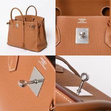 将图片加载到图库查看器，新品同様品 HERMES エルメス バーキン40 ゴールド トゴ 40cm □Q刻印 シルバー金具 ハンドバッグ 中古 4a005687