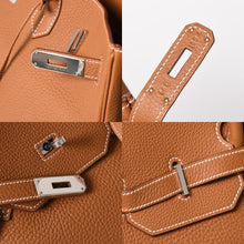 将图片加载到图库查看器，新品同様品 HERMES エルメス バーキン40 ゴールド トゴ 40cm □Q刻印 シルバー金具 ハンドバッグ 中古 4a005687
