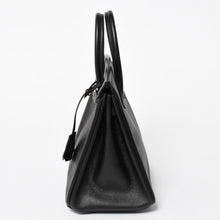 将图片加载到图库查看器，HERMES エルメス バーキン25 ハンドバッグ □L刻印 ヴォーエプソン ブラック シルバー金具 美品 中古 4a005625