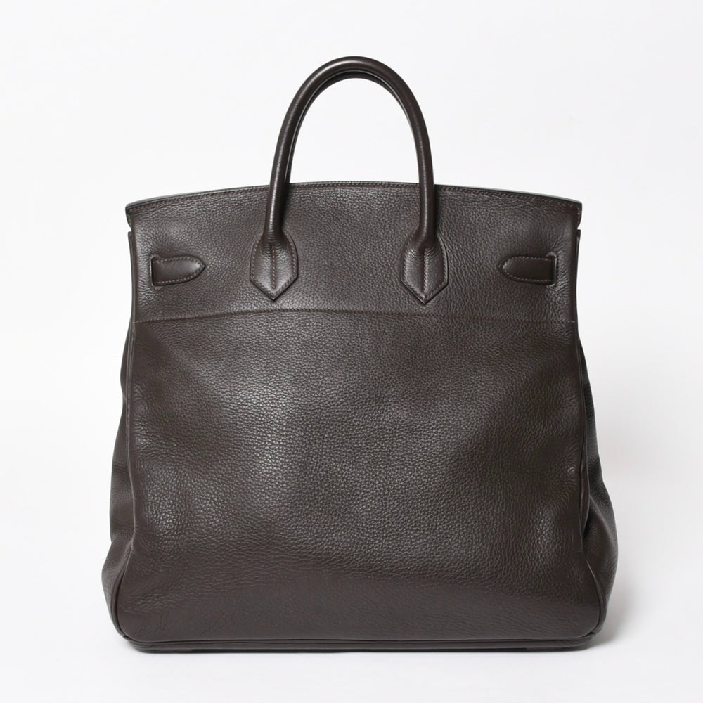 極美品 HERMES エルメス Haut a Courroies40 オータクロア40 ハンドバッグ トゴ ブラウン ブロンズ金具 ◻︎F刻印 中古 4a005619