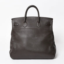 将图片加载到图库查看器，極美品 HERMES エルメス Haut a Courroies40 オータクロア40 ハンドバッグ トゴ ブラウン ブロンズ金具 ◻︎F刻印 中古 4a005619