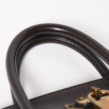 将图片加载到图库查看器，極美品 HERMES エルメス Haut a Courroies40 オータクロア40 ハンドバッグ トゴ ブラウン ブロンズ金具 ◻︎F刻印 中古 4a005619