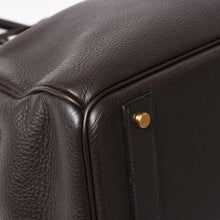 将图片加载到图库查看器，極美品 HERMES エルメス Haut a Courroies40 オータクロア40 ハンドバッグ トゴ ブラウン ブロンズ金具 ◻︎F刻印 中古 4a005619