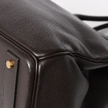 将图片加载到图库查看器，極美品 HERMES エルメス Haut a Courroies40 オータクロア40 ハンドバッグ トゴ ブラウン ブロンズ金具 ◻︎F刻印 中古 4a005619