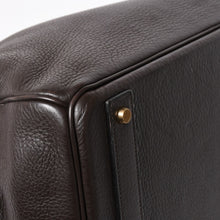将图片加载到图库查看器，極美品 HERMES エルメス Haut a Courroies40 オータクロア40 ハンドバッグ トゴ ブラウン ブロンズ金具 ◻︎F刻印 中古 4a005619